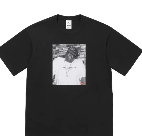 White TOP L S and XL M BIGGIE Black 1001